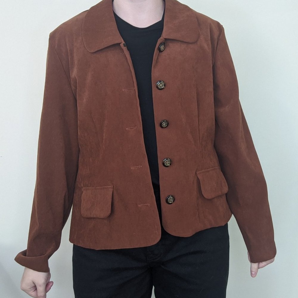 Vintage Brown Suede Jacket